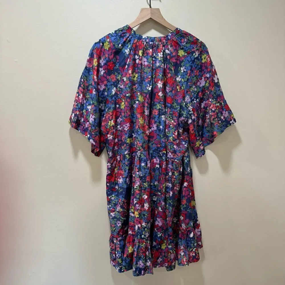 Summersalt The Tie Neck Dress Painted Meadows sz XL